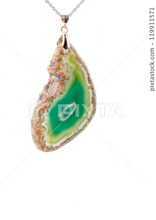 macro mineral stone agate on a white background macro mineral stone agate on a white background 119911571