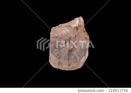 Macro stone gypsum mineral on black background Macro stone gypsum mineral on black background 119911756