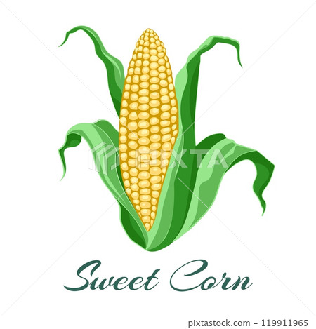 Sweet corn colored emblem 119911965