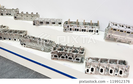 Cylinder heads for cars in store Cylinder heads for cars in store 119912376