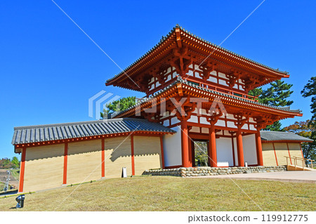 宮城縣多賀城遺址修復後的南門首次揭幕 119912775