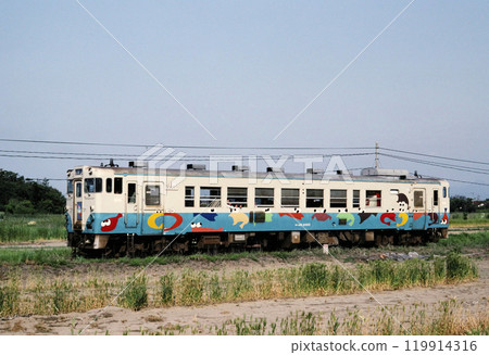 1989年Kiha 40包裹車靠近堺線川崎出口 1989年Kiha 40包裹車靠近堺線川崎出口 119914316