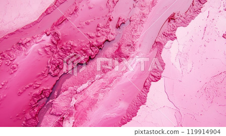 an abstract, textured composition in various shades of pink 119914904