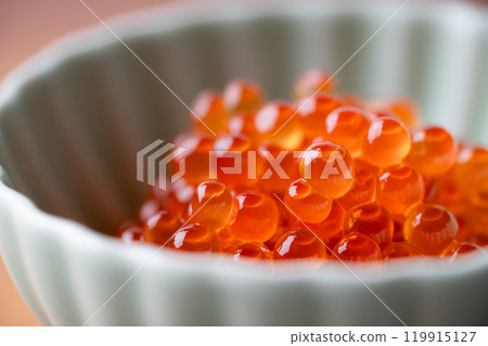 醬油醃鮭魚子特寫 119915127