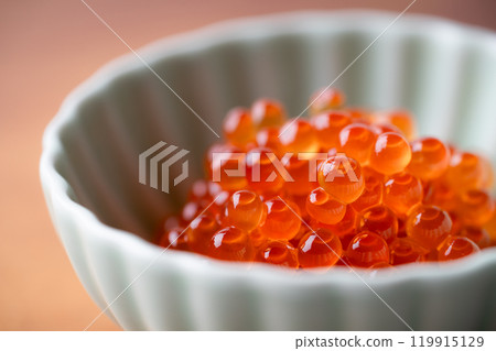 醬油醃鮭魚子特寫 119915129