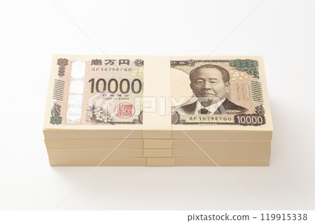 4 million yen on white background 119915338
