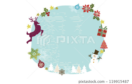 Scandinavian style Christmas frame Scandinavian style Christmas frame 119915487