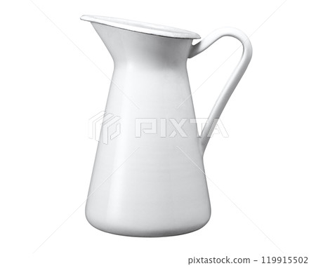 White enamel pitcher White enamel pitcher 119915502