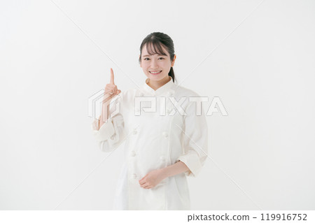 年輕女廚師的肖像 119916752