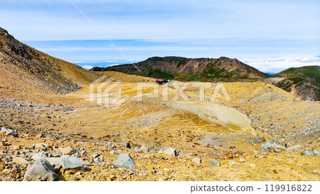 Climbing Mt. Ontake in autumn (Kengamine to Ninoike Sanso) Climbing Mt. Ontake in autumn (Kengamine to Ninoike Sanso) 119916822