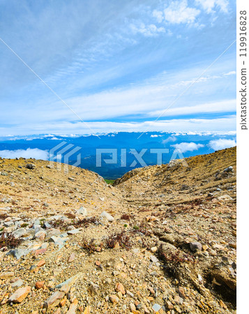 秋季攀登禦嶽山（劍峰～二之池山莊：眺望中央阿爾卑斯山） 119916828
