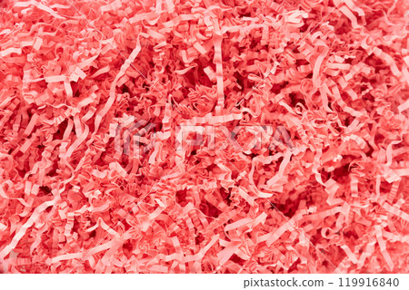 Confetti gift box filler in the box on white background Confetti gift box filler in the box on white background 119916840