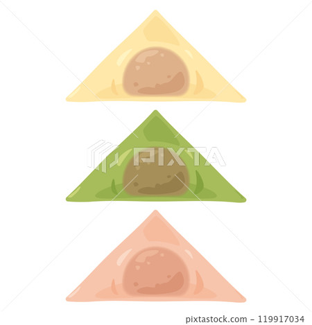 三色生八橋套裝 1 帶有一些模糊 三色生八橋套裝 1 帶有一些模糊 119917034
