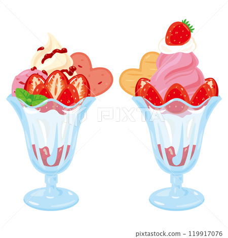 Strawberry Parfait Set 119917076