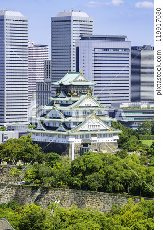 大阪城塔及摩天大樓(大阪府大阪市) 大阪城塔及摩天大樓(大阪府大阪市) 119917080