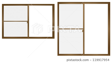 2 種棕色滑動窗和紗門套裝 2 種棕色滑動窗和紗門套裝 119917954
