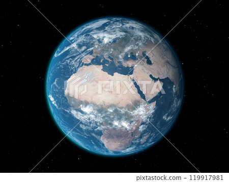 Earth Japan EU Africa CG Background 119917981