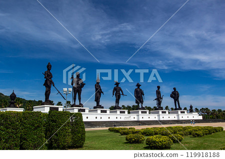 Rajabhakdi Park Thai Kings monument travel location at Hua-Hin, Thailand. Rajabhakdi Park Thai Kings monument travel location at Hua-Hin, Thailand. 119918188