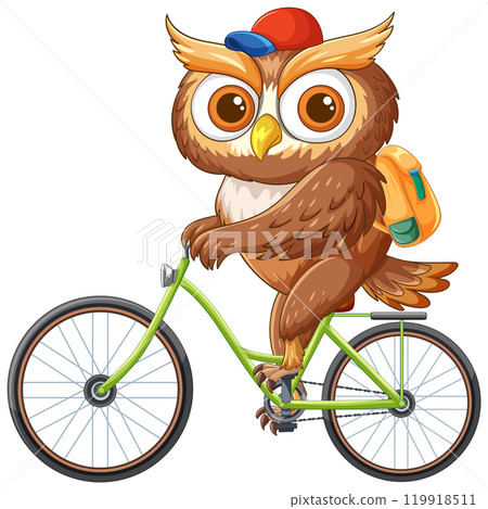 Owl Riding a Bicycle Adventure Owl Riding a Bicycle Adventure 119918511