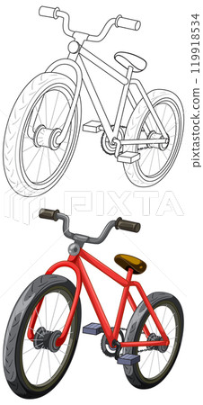 Colorful Bicycle Vector Illustration Colorful Bicycle Vector Illustration 119918534