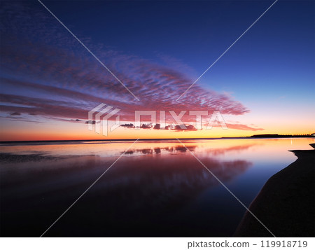 Morning glow of Soya Cape 119918719