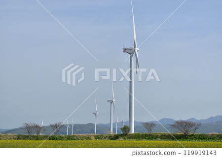 View from the Tower at Dawn in Kaminokuni Town View from the Tower at Dawn in Kaminokuni Town 119919143