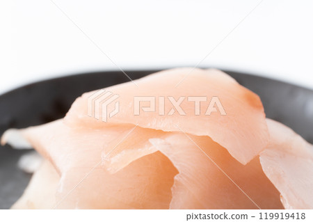 加里（醃漬薑）的特寫 119919418