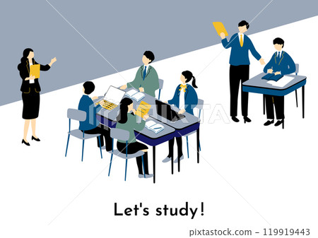 Student studying Student studying 119919443