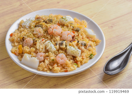 Seafood pilaf Seafood pilaf 119919469