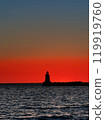 Evening scenery lighthouse 119919760