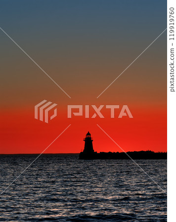 晚上風景燈塔 晚上風景燈塔 119919760