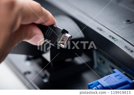 Standard HDMI connector Standard HDMI connector 119919815