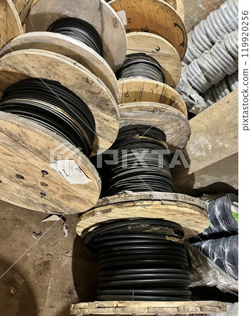 Cross section of high-voltage cable High quality photo 119920256