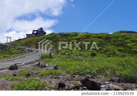 A walking trail to Okunoin Shrine on the summit of Mt. Katta 119920539