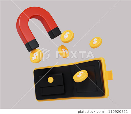 Digital Currency Attraction Deep Web Wallet 3D Render Digital Currency Attraction Deep Web Wallet 3D Render 119920831