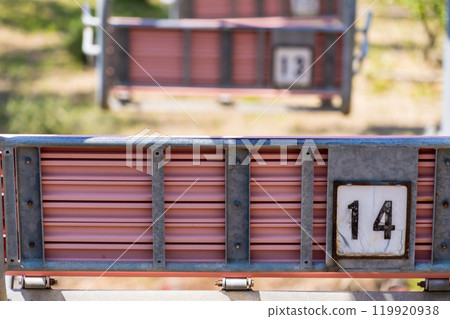 A view of the lift heading to the Tottori Sand Dunes 119920938
