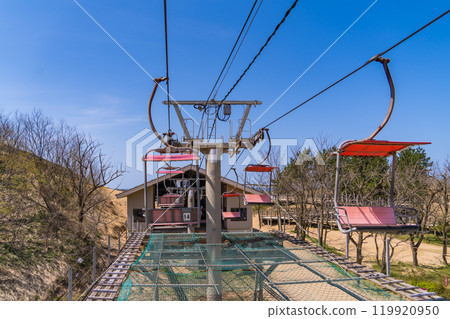 前往鳥取沙丘方向的纜車風景 前往鳥取沙丘方向的纜車風景 119920950