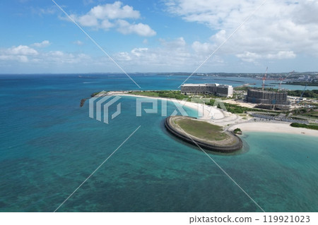 Aerial view of Miyako Sunset Beach from the Hilton Okinawa Miyakojima Resort Aerial view of Miyako Sunset Beach from the Hilton Okinawa Miyakojima Resort 119921023