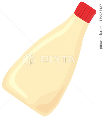 簡單的蛋黃醬插畫向量素材 119921487