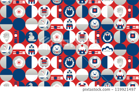 2025 Modern New Year's cards with Japanese patterns and New Year motifs - Perfect background for New Year's scenes_Japanese patterns and patterns 2025 Modern New Year's cards with Japanese patterns and New Year motifs - Perfect background for New Year's scenes_Japanese patterns and patterns 119921497