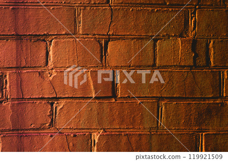 Just orange brick wall for background with shadows Just orange brick wall for background with shadows 119921509