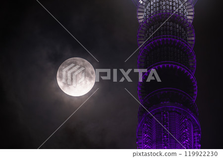 [東京] 天空樹與超級月亮 2024 年 10 月 17 日 119922230