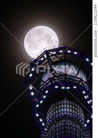 [東京] 天空樹與超級月亮 2024 年 10 月 17 日 119922244
