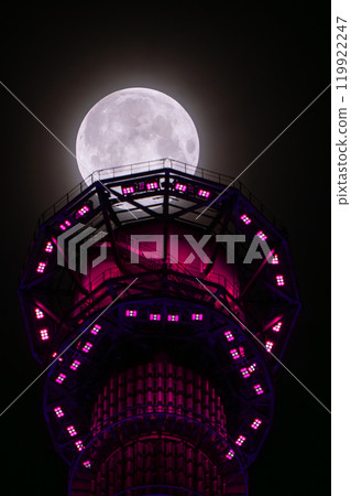 [東京] 天空樹與超級月亮 2024 年 10 月 17 日 119922247
