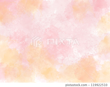 Pink and orange watercolor background 119922510