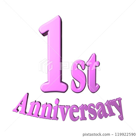 3DCG角色「1st Anniversary/一週年」紫色、紫色、粉紅色 3DCG角色「1st Anniversary/一週年」紫色、紫色、粉紅色 119922590