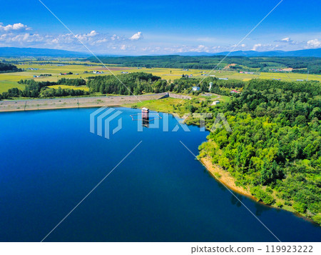 航拍夏季風景 119923222