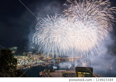 Atami Fireworks Festival Finale "Niagara Falls in the Sky" (Shizuoka Prefecture) 119923384