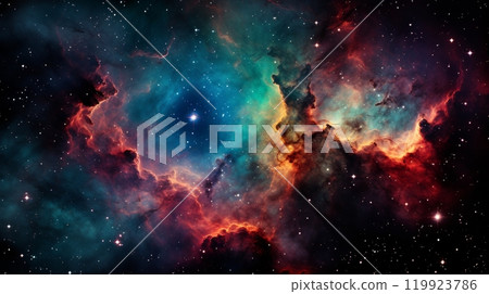 Abstract macro shot of a nebula or cloud, concept of deep space exploration and astronomy Abstract macro shot of a nebula or cloud, concept of deep space exploration and astronomy 119923786