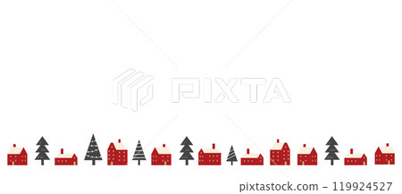 Cityscape frame illustration 119924527